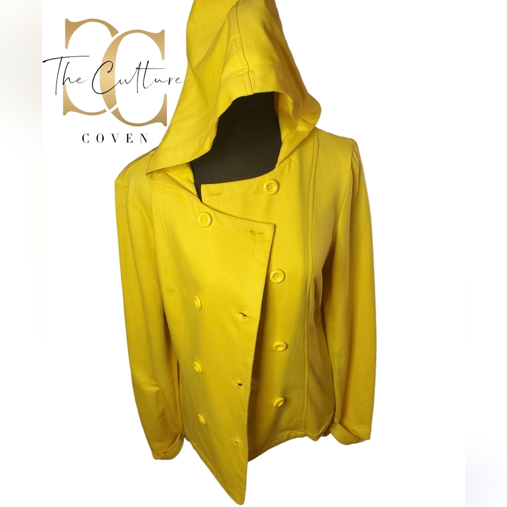Pin $& Needles Yellow Hooded Jacket